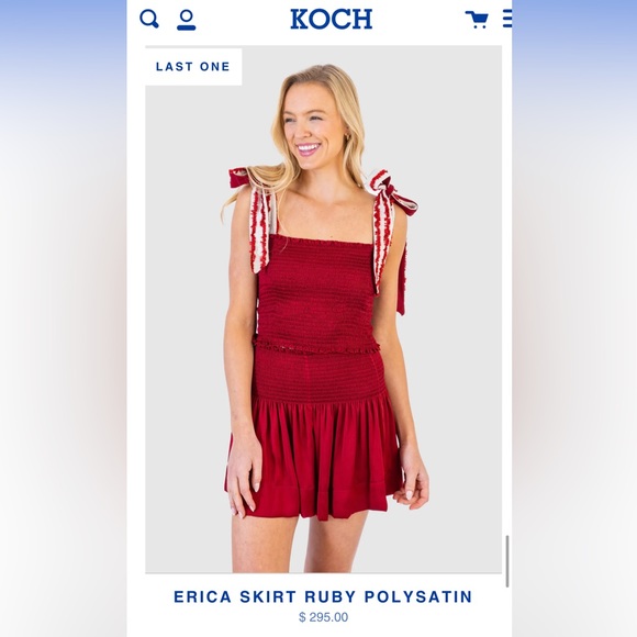 Koch Erika Skirt Ruby Polysatin Size Small,All Products : American Fashion Style Bags On Sale
